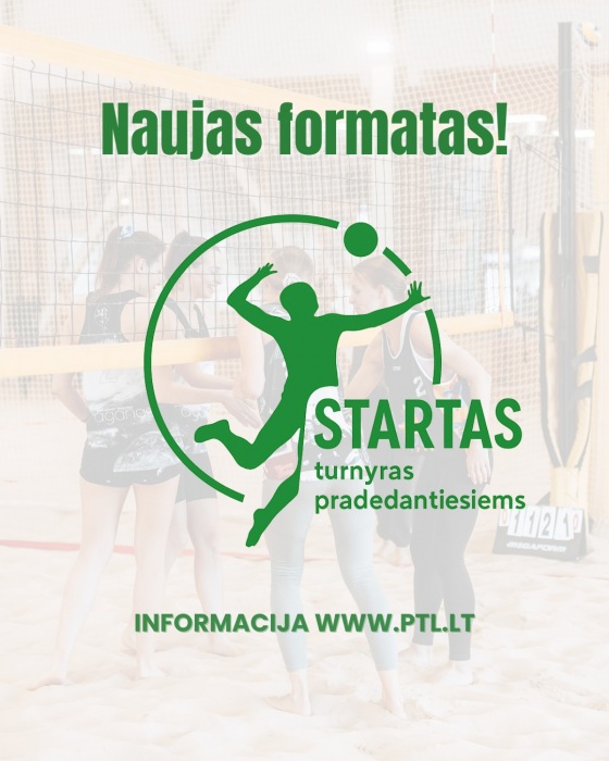 STARTAS - naujas formatas paplūdimio tinklinio mėgėjams