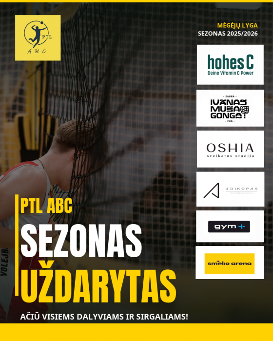 ABC lygos sezonas - uždarytas!