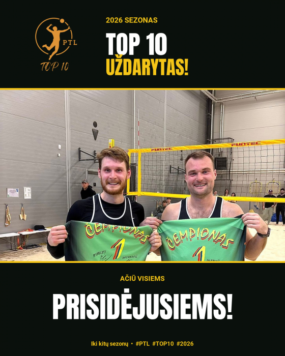 TOP10 sezonas - baigtas